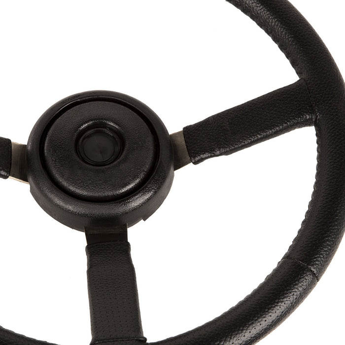 Omix 18031.11 Steering Wheel; Sport; Leather; Black; - Truck Part Superstore