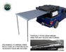 Overland Vehicle Systems 18039909 Nomadic Awning 1.3 - 4.5 Foot With Black Cover Overland Vehicle Systems - Truck Part Superstore