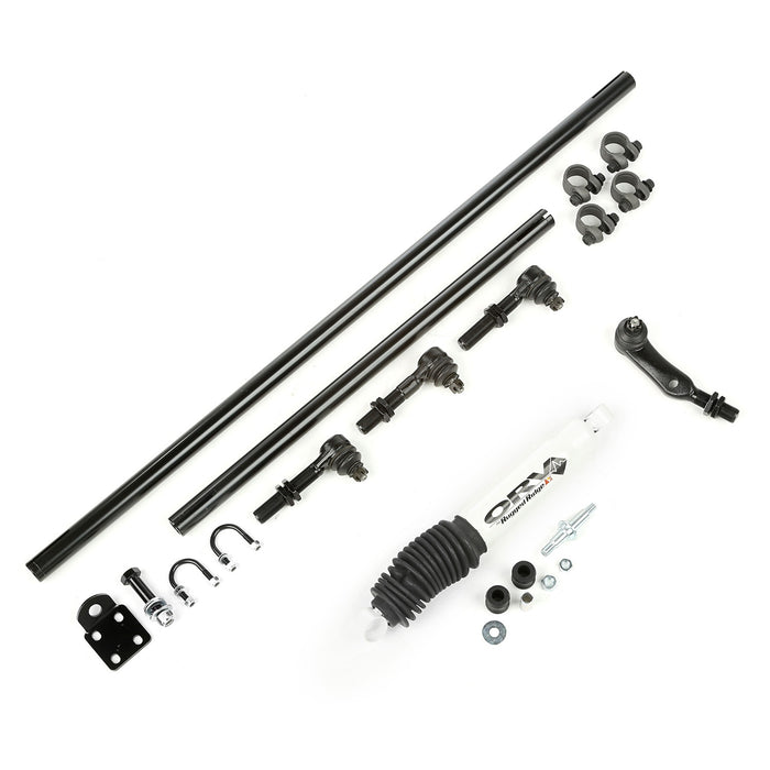Rugged Ridge 18050.88 HD Steering Kit/Damper; Front; Black; - Truck Part Superstore
