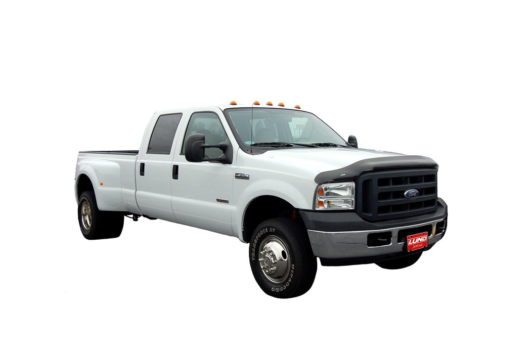 Lund 18062 Interceptor Wrap Bug Shield; Smoke; Full Height; No Drill Installation; - Truck Part Superstore
