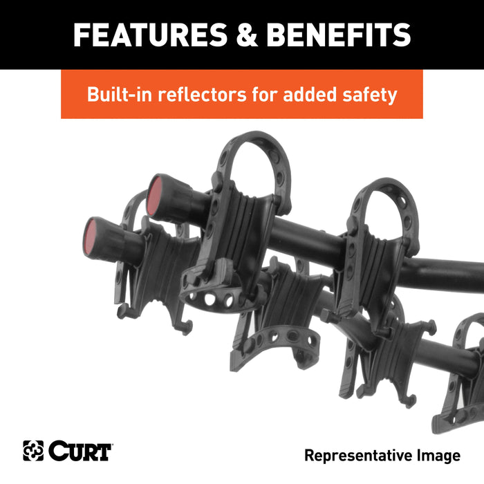 CURT 18065 Premium Hitch-Mounted Bike Rack (5 Bikes; 2in. Shank) - Truck Part Superstore