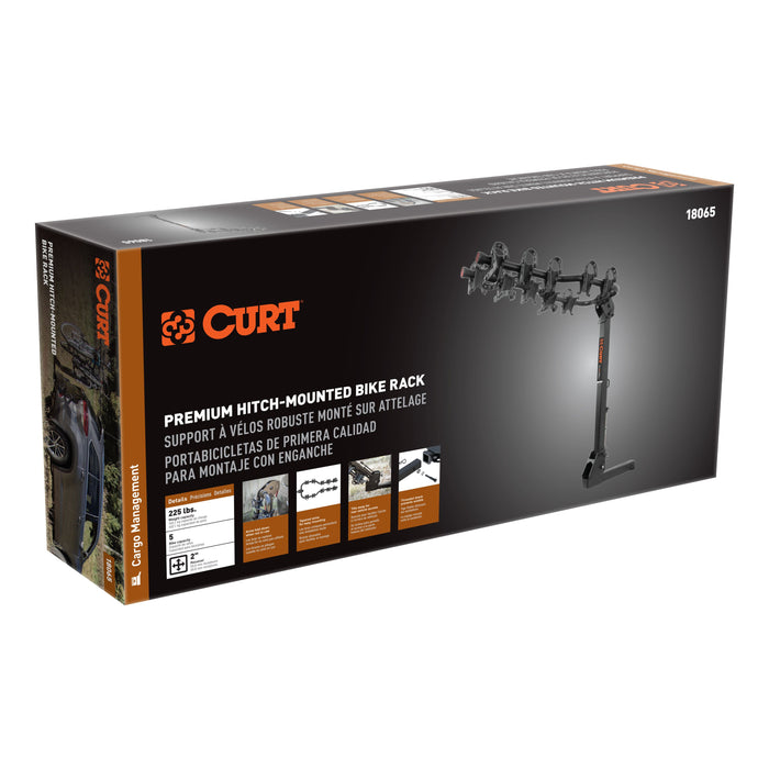 CURT 18065 Premium Hitch-Mounted Bike Rack (5 Bikes; 2in. Shank) - Truck Part Superstore