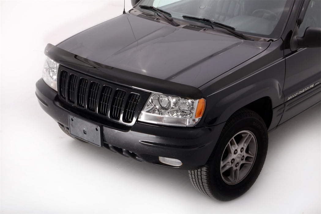Lund 18066 Interceptor Wrap Bug Shield; Smoke; Full Height; No Drill Installation; - Truck Part Superstore