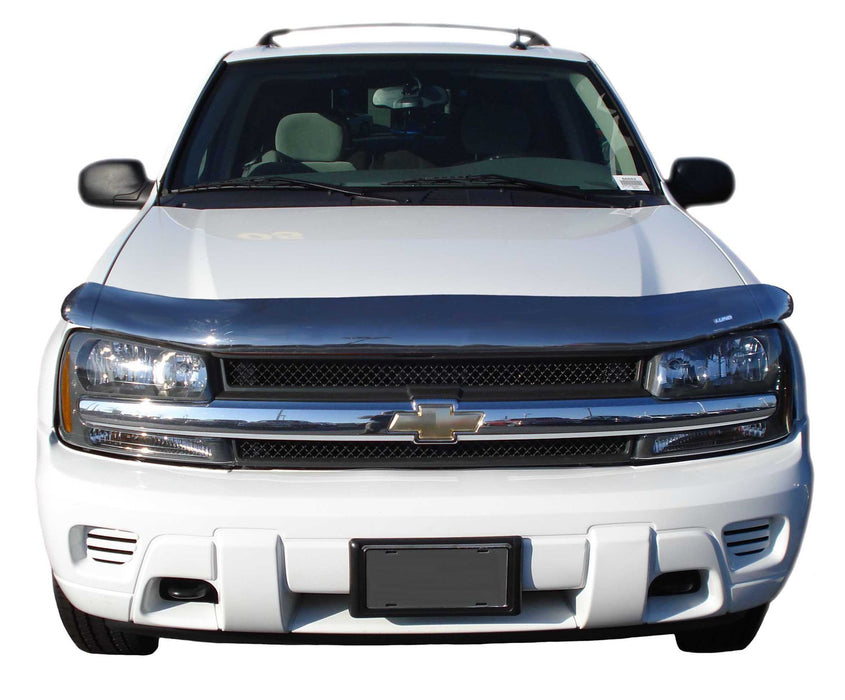 Lund 18091 Interceptor Wrap Bug Shield; Smoke; Full Height; No Drill Installation; - Truck Part Superstore