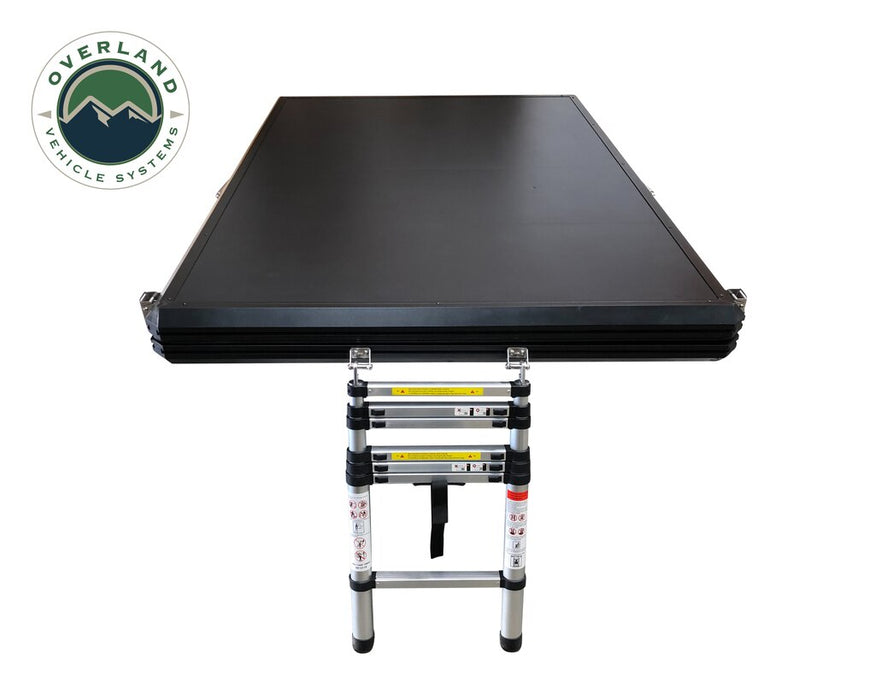 Overland Vehicle Systems 18109901 Roof Top Tent Mamba 2 Side Load Aluminum Black Shell Grey Body Overland Vehicle Systems - Truck Part Superstore