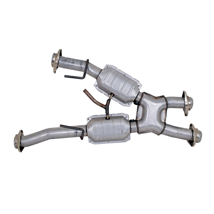 BBK Performance Parts 1810 1979-1993 MUSTANG 5.0 SHORT MID X PIPE W/ CATS FOR BBK 1531/15310 HEADERS - Truck Part Superstore