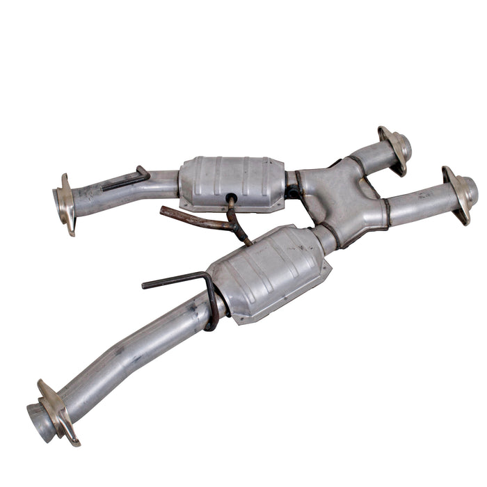 BBK Performance Parts 1810 1979-1993 MUSTANG 5.0 SHORT MID X PIPE W/ CATS FOR BBK 1531/15310 HEADERS - Truck Part Superstore