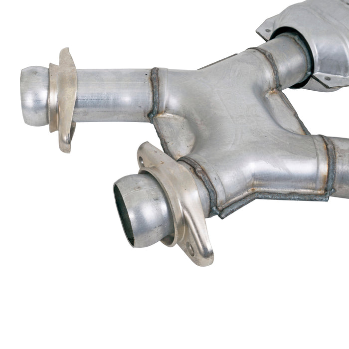 BBK Performance Parts 1810 1979-1993 MUSTANG 5.0 SHORT MID X PIPE W/ CATS FOR BBK 1531/15310 HEADERS - Truck Part Superstore