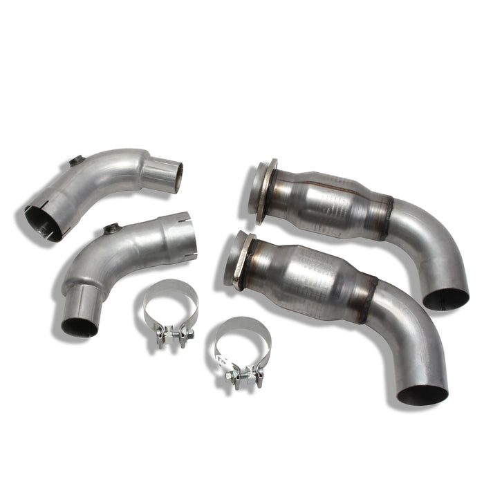 BBK Performance Parts 1816 2015-2023 FORD MUSTANG GT 3" SHORT MID PIPE WITH CATALYTIC CONVERTERS - Truck Part Superstore