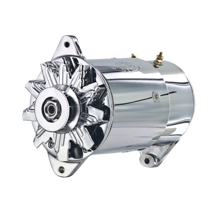 Powermaster Performance 182051 PowerGEN Alternator; Chrome; Long Case; 90 Amp.; 65 Idle; 12 Volt; - Truck Part Superstore