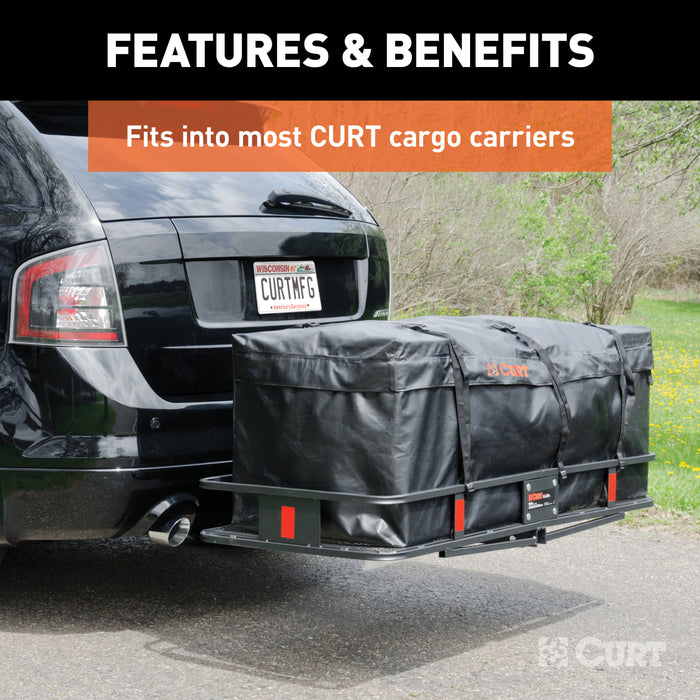 CURT 18210 56in. x 18in. x 21in. Weather-Resistant Vinyl Cargo Bag - Truck Part Superstore