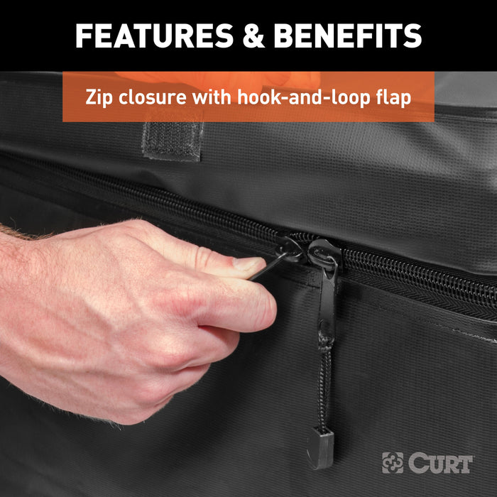 CURT 18210 56in. x 18in. x 21in. Weather-Resistant Vinyl Cargo Bag - Truck Part Superstore