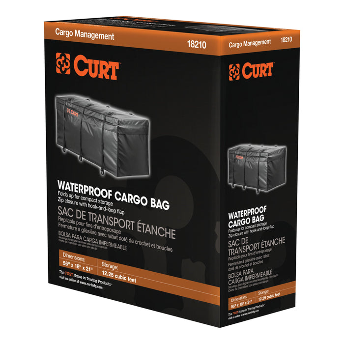 CURT 18210 56in. x 18in. x 21in. Weather-Resistant Vinyl Cargo Bag - Truck Part Superstore