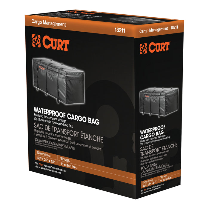 CURT 18211 56in. x 22in. x 21in. Weather-Resistant Vinyl Cargo Bag - Truck Part Superstore