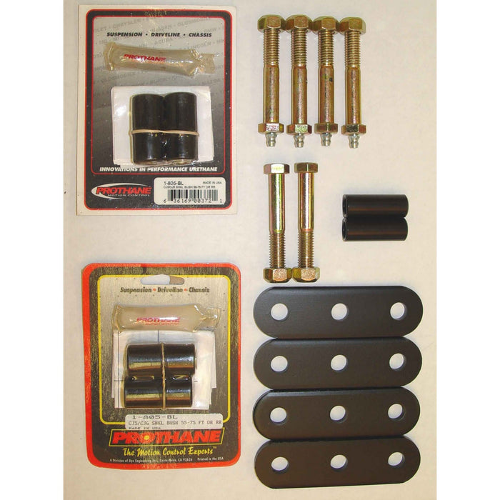 Rugged Ridge 18265.03 Shackle; Greasable Heavy Duty; w/Black Bushings; - Truck Part Superstore