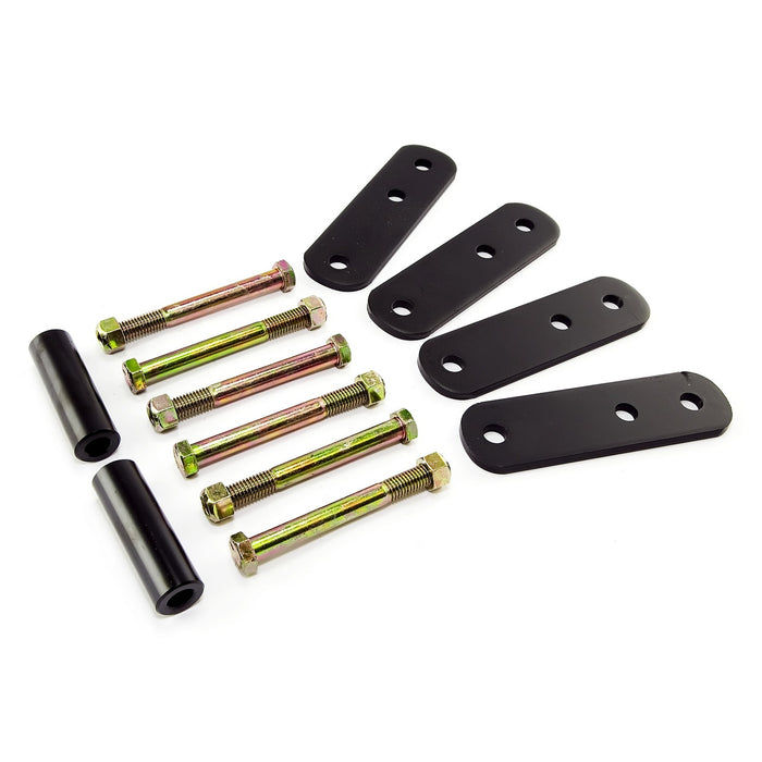 Rugged Ridge 18265.13 Shackle; Heavy Duty; w/o Bushings; Adds 1 in. Lift; - Truck Part Superstore