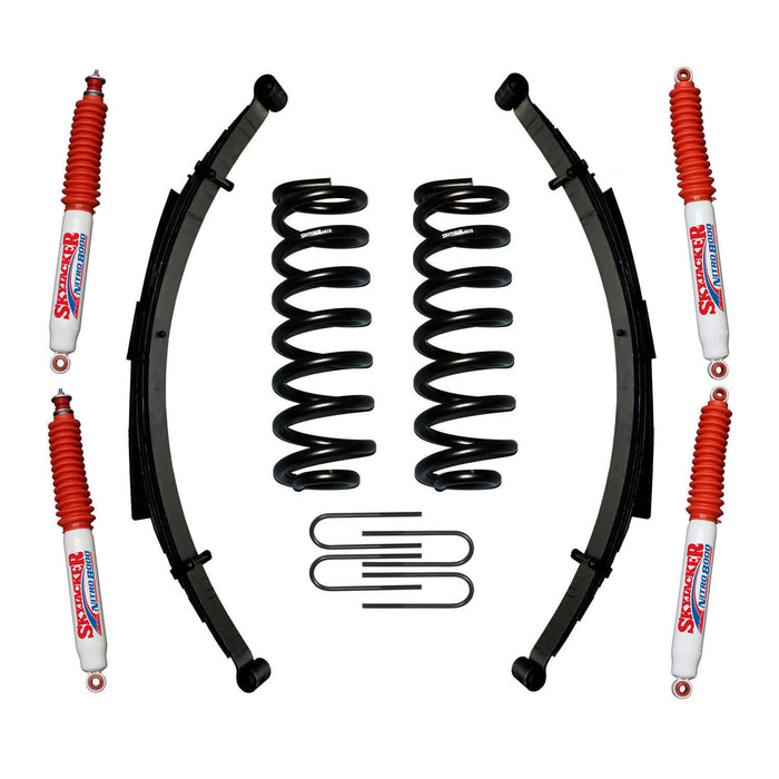 Skyjacker 182BKS-N Suspension Lift Kit w/Shock Nitro Shocks 1.5-2 Inch Lift Incl. Front/Rear Springs Rear U Bolt Kit Skyjacker - Truck Part Superstore