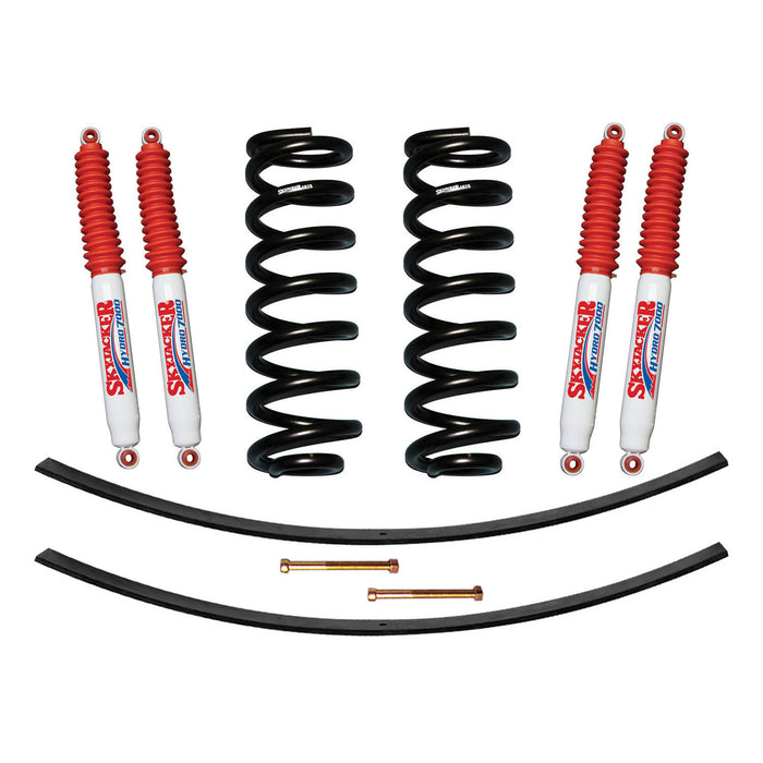 Skyjacker 182K-H Suspension Lift Kit w/Shock 1.5-2 Inch Lift Incl. Front Coil Springs Rear Add-A-Leafs Skyjacker - Truck Part Superstore
