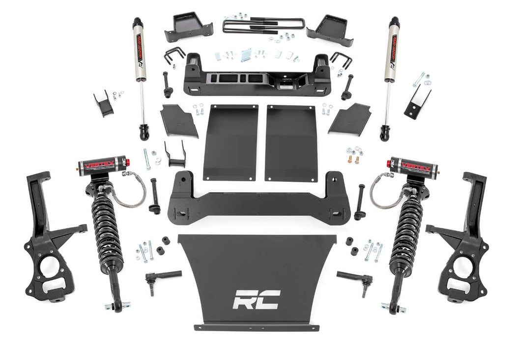 Rough Country 27557 4 Inch Suspension Lift Kit Vertex & V2 19-20 Silverado/Sierra 1500 Trailboss/AT4 4WD Rough Country - Truck Part Superstore