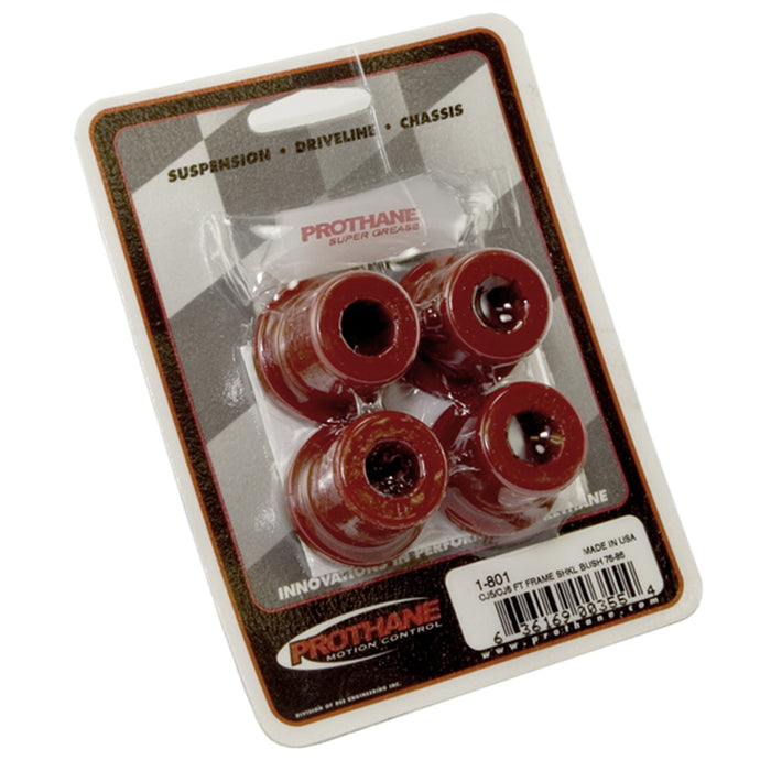Rugged Ridge 18366.01 Shackle Bushing; Front Set; Red Polyurethane; - Truck Part Superstore
