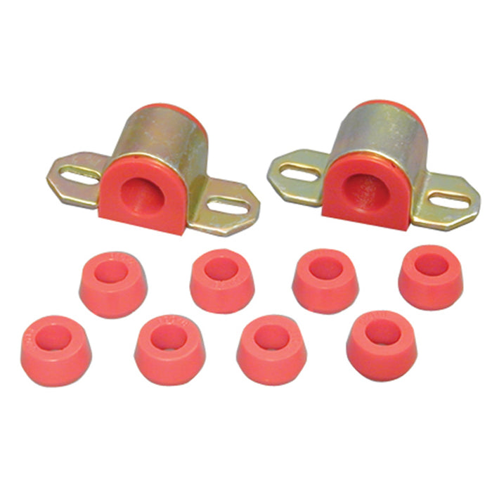 Rugged Ridge 18367.10 Swaybar Bushing Kit; Front; 7/8 in.; Red Polyurethane; - Truck Part Superstore