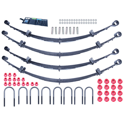 Rugged Ridge 18401.08 Suspension Lift Kit; 2 in. Lift; Leaf Springs/U-Bolts/Hardware Kit; - Truck Part Superstore