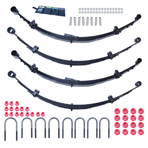 Rugged Ridge 18401.15 Suspension Lift Kit; 4 in. Lift; Incl. Leaf Springs/U-Bolts/Hardware Kit; - Truck Part Superstore