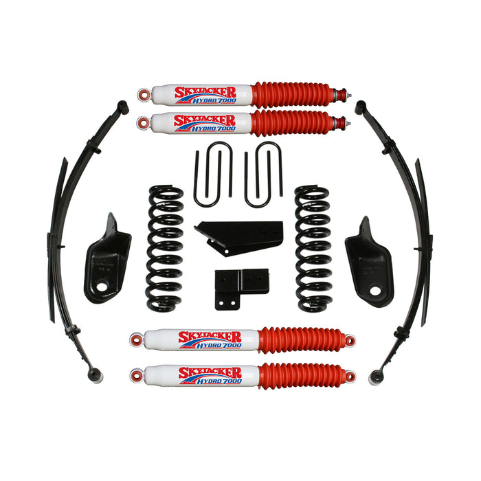 Skyjacker 184BKS-H Suspension Lift Kit w/Shock 4 Inch Lift Incl. Front/Rear Springs Brackets Rear U Bolt Kit Skyjacker - Truck Part Superstore