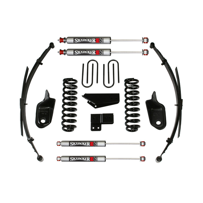 Skyjacker 184BKS-M Suspension Lift Kit w/Shock M95 Performance Shocks 4 Inch Lift Incl. Front/Rear Springs Brackets Rear U Bolt Kit Skyjacker - Truck Part Superstore