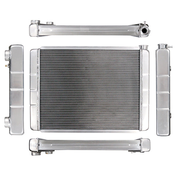 Northern Radiator 204129 Race Pro Radiator - 28 x 19 Double Pass LS Conversion With Threaded Connections - Truck Part Superstore