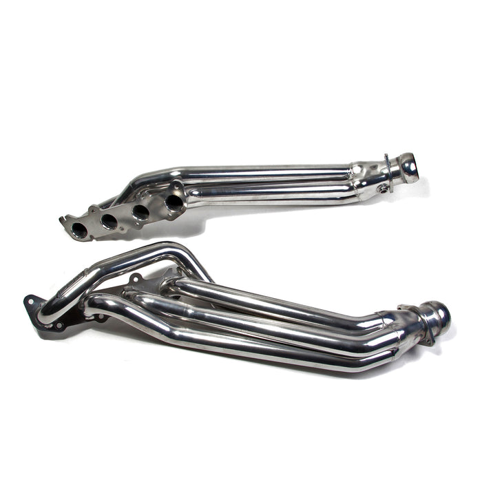 BBK Performance Parts 18560 2011-23 MUSTANG GT 5.0 1-7/8 LONG TUBE EXHAUST HEADERS (POLISHED SILVER CERAMIC) - Truck Part Superstore