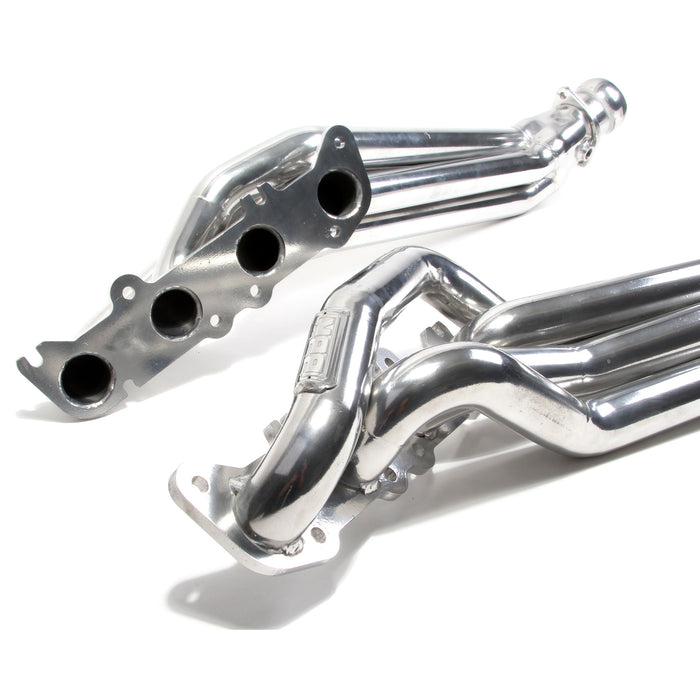 BBK Performance Parts 18560 2011-23 MUSTANG GT 5.0 1-7/8 LONG TUBE EXHAUST HEADERS (POLISHED SILVER CERAMIC) - Truck Part Superstore