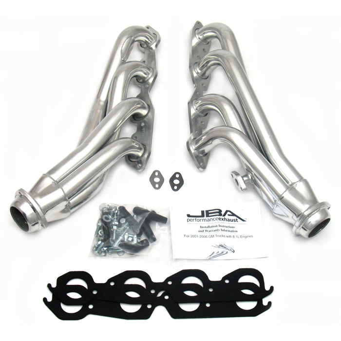JBA Racing Headers 1860SJS 01-03 GM HD Truck 8.1L Sil Cer - Truck Part Superstore