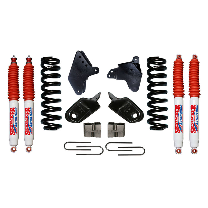 Skyjacker 186BK-N F-150 Suspension Lift Kit 80-96 Ford F-150 w/Shock Nitro Shocks 6 Inch Lift Incl. Front Coil Springs Brackets Rear U Bolt Kit Rear Blocks Skyjacker - Truck Part Superstore