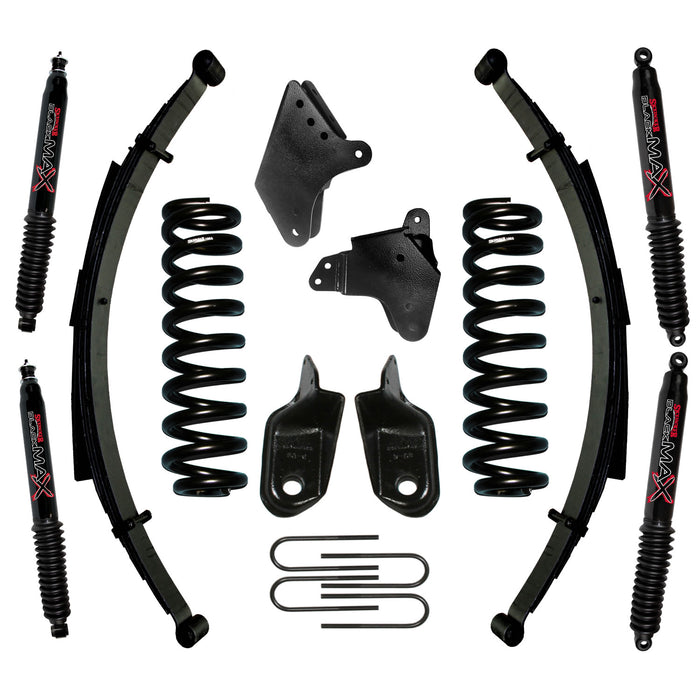 Skyjacker 186BKS-B F-150 Suspension Lift Kit 80-96 Ford F-150 w/Shock Black MAX Shocks 6 Inch Lift Incl. Front/Rear Springs Brackets Rear U Bolt Kit Skyjacker - Truck Part Superstore