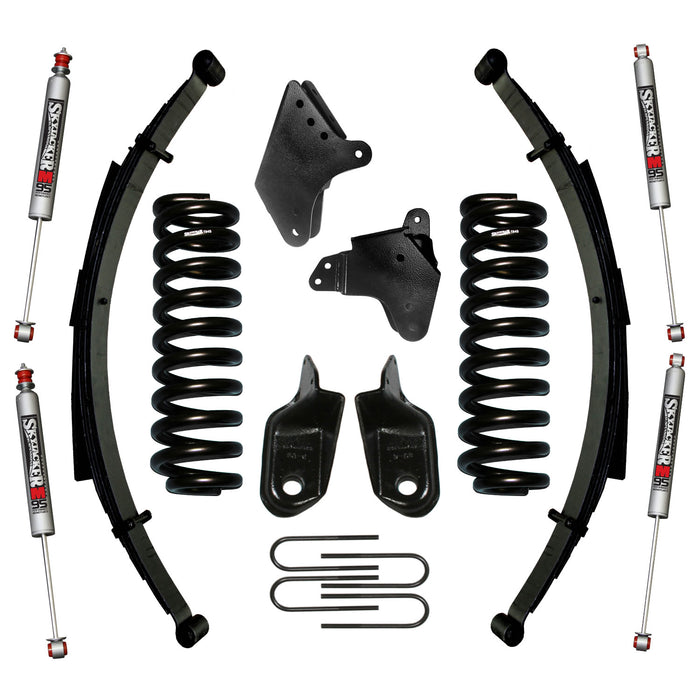Skyjacker 186BKS-M F-150 Suspension Lift Kit 80-96 Ford F-150 w/Shock M95 Performance Shocks 6 Inch Lift Incl. Front/Rear Springs Brackets Rear U Bolt Kit Skyjacker - Truck Part Superstore