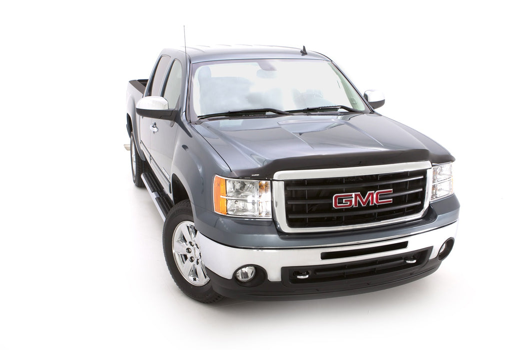 Lund 18703 Interceptor Wrap Bug Shield; Smoke; Full Height; No Drill Installation; - Truck Part Superstore