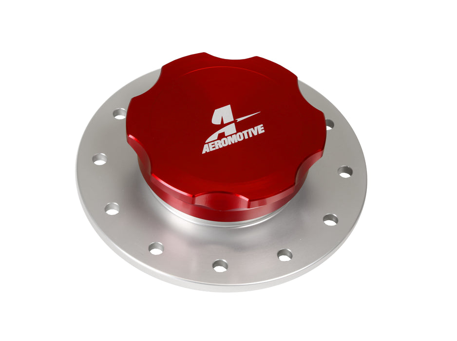 Aeromotive Fuel System 18707 Fillcap, Screw-on, 3-inch, Flanged, 12-Bolt. - Truck Part Superstore