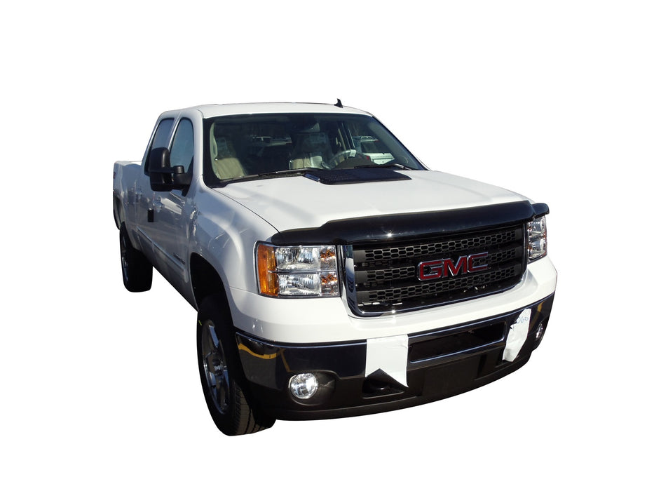 Lund 18733 Interceptor Wrap Bug Shield; Smoke; Full Height; No Drill Installation; - Truck Part Superstore