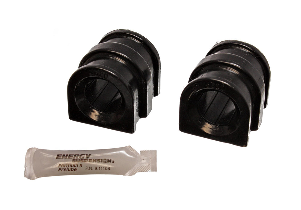 Energy Suspension 18.5101G Sway Bar Bushing Set; Black; Front; Bar Dia. 28.5mm; Performance Polyurethane; - Truck Part Superstore