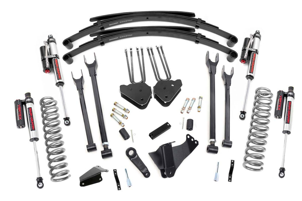 Rough Country 58250 6 Inch Ford 4-Link Suspension Lift System w/Vertex Shocks 05-07 F-250/350 4WD Diesel Rough Country - Truck Part Superstore