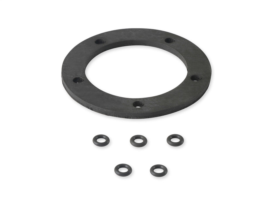 Holley 19-188 Fuel Pump Gasket Kit; For 5-Hole Sending Unit; Viton; Black; Incl. O-Ring Kit; - Truck Part Superstore