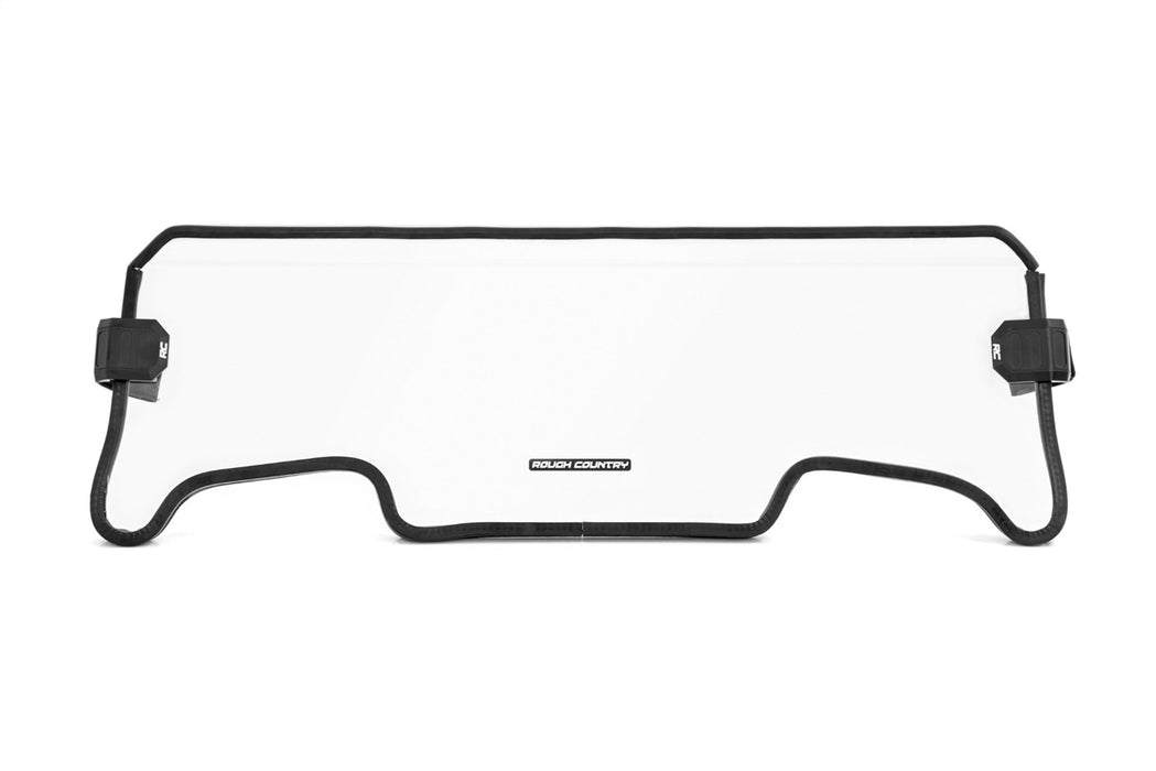 Rough Country 98112111A Half Windshield Scratch Resistant 19-21 Polaris RZR Turbo S Rough Country - Truck Part Superstore