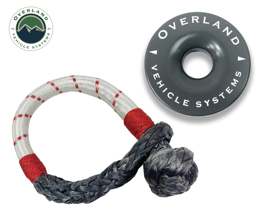 Overland Vehicle Systems 19-4716 23 Inch Soft Shackle 7/16 Inch Diameterќ Combo Pack 41,000 lb and 4.0 Inch Recovery Ring Overland Vehicle Systems - Truck Part Superstore