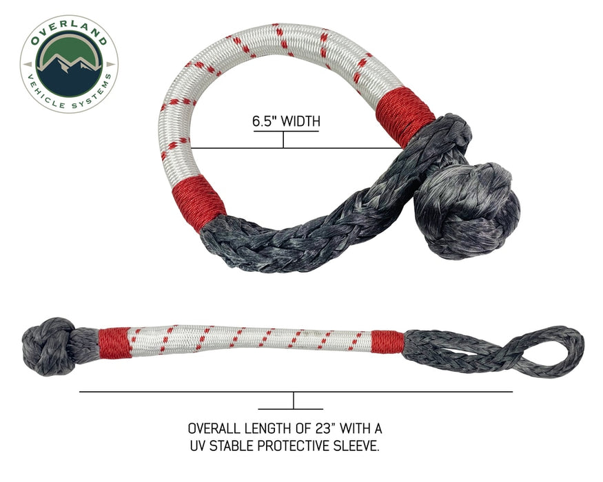 Overland Vehicle Systems 19-4716 23 Inch Soft Shackle 7/16 Inch Diameterќ Combo Pack 41,000 lb and 4.0 Inch Recovery Ring Overland Vehicle Systems - Truck Part Superstore