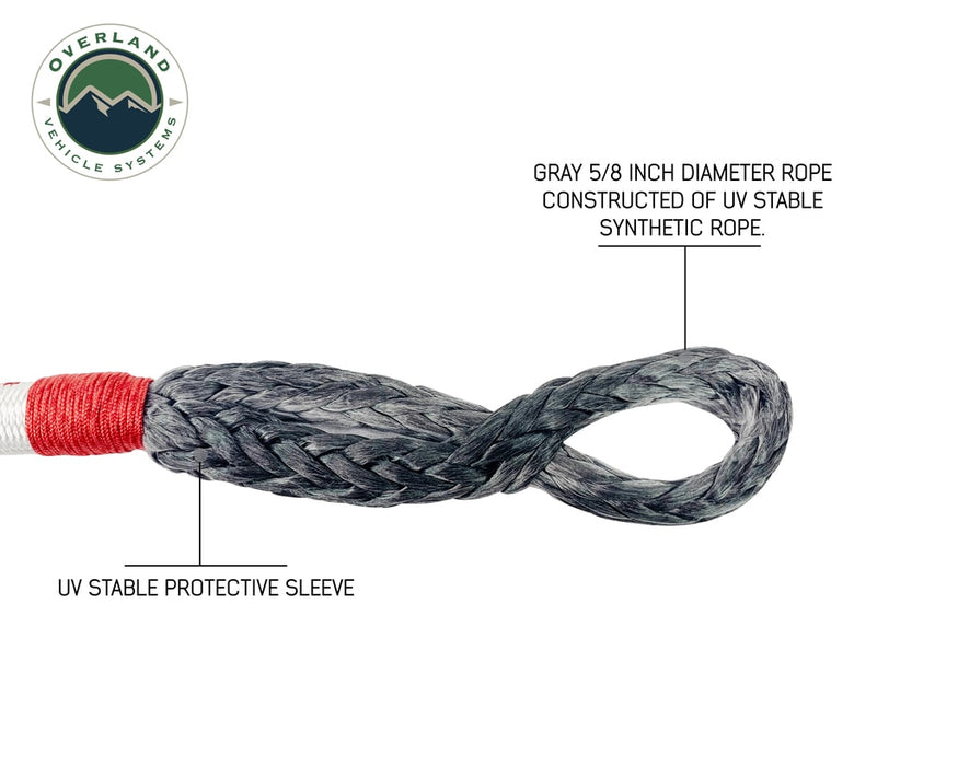 Overland Vehicle Systems 19-4716 23 Inch Soft Shackle 7/16 Inch Diameterќ Combo Pack 41,000 lb and 4.0 Inch Recovery Ring Overland Vehicle Systems - Truck Part Superstore