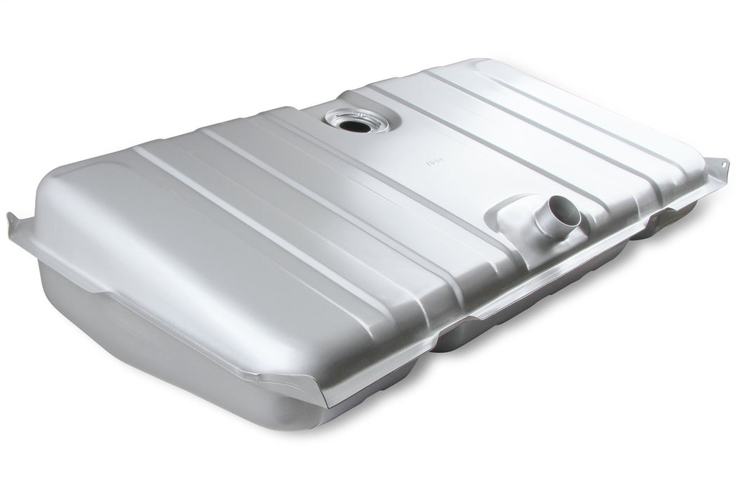Holley 19-501 Sniper Fuel Tank; Rear; Stock Replacement; 18 Gallon; Galvanized Steel Finish; - Truck Part Superstore