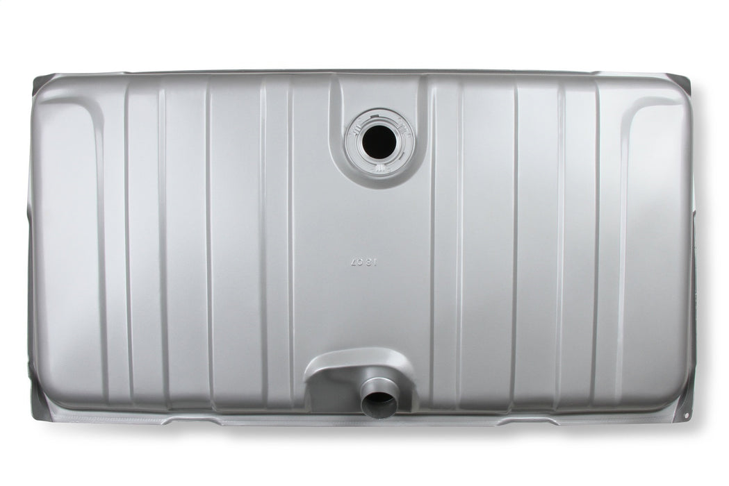 Holley 19-501 Sniper Fuel Tank; Rear; Stock Replacement; 18 Gallon; Galvanized Steel Finish; - Truck Part Superstore