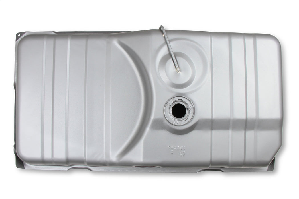 Holley 19-504 Sniper Fuel Tank; Rear; Stock Replacement; 18 Gallon; Galvanized Steel Finish; - Truck Part Superstore