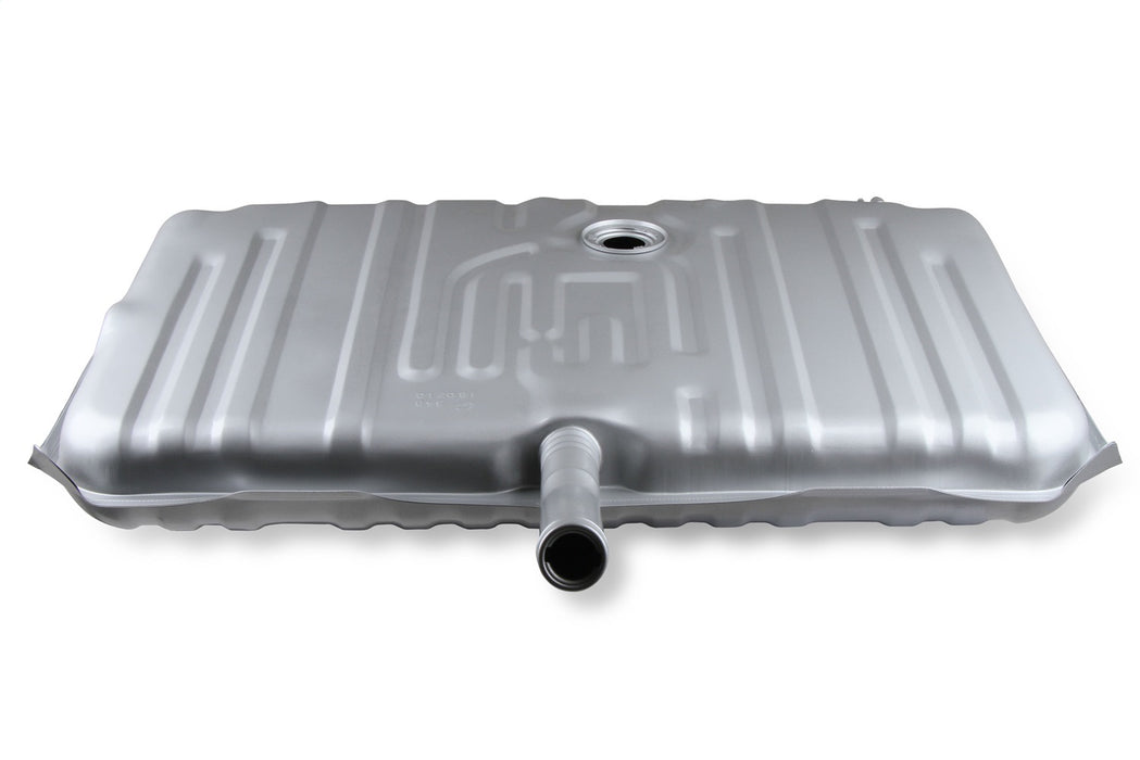 Holley 19-506 Sniper Fuel Tank; Rear; Stock Replacement; 24 Gallon; Silver Finish; - Truck Part Superstore